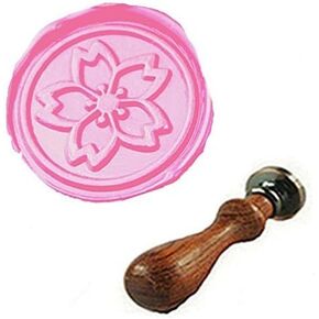 Vintage Japanese Sakura Flower Embellishment Wedding Invitation Card Snail Mail Gift Wrapping Wine Package Great Christmas Gift Idea Wax Seal Stamp Set