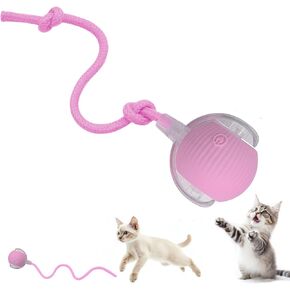 لعبة Toy Dog Dog Interactive Cat: لعبة أليفة تلقائية متداخلة للحيوانات الأليفة مع ضوء LED وذيل للتفعيل ، حاضر جرو هريرة ، تمرين مطاردة ، ترقية محاكاة الصيد (أخضر)