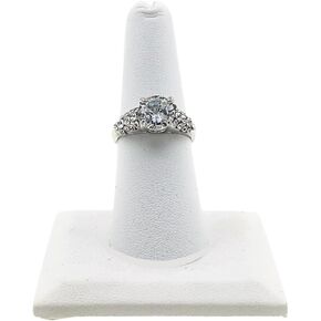 Novel Box® Single Finger Steel Gray Ring Stand Holder Jewelry Display 2X2X2 + NB Cleaning Cloth in Kuwait