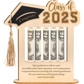 Graduation Money Holder 2025 - Unique College Graduation Gifts Ideas - Girls, Boys Graduation Gifts 2025, Bruh Money Holder for Cash, Senior College, University Graduates Presents for Students (Wood) in Kuwait