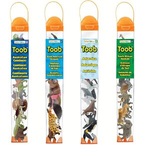 Safari Ltd. Southern Hemisphere Continental TOOB Set - 36 Animal Figurines from South America, South Africa, Antarctica, Austalia and New Zealand- Toy Set for Boys, Girls, and Kids 3+