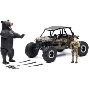ألعاب Ray الجديدة Camo Polaris RZR XP4 1000 مع مجموعة لعب الصيد والدب ، والأطفال ، والهدايا ، وأعياد الميلاد