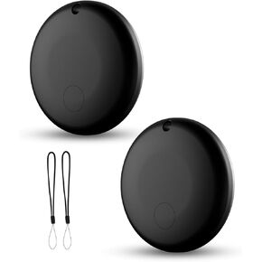 Mini Air Tags Smart Tracker Work with Apple Find My (iOS Only) 4-Pack, IP67 Waterproof, Keys Finder and Item Locator for Keys, Bags,Luggage and More (Not for Android)