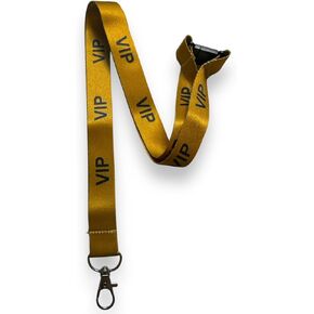صاحب VIP Lanyard/Badge مع انفصال السلامة ، الذهب (1)