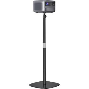 Projector Stand Floor Projector Mount Stand with Heavy Base, Adjustable Height 33"-50",Arbitrary Angle Adjustment, for Living Room, Courtyard, Bedroom