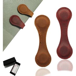 Cute Magnetic Bookmarks, Cow Leather Book Marks Magnet, Magnetic Bookmarks for Kids, Women, Teachers, Book Accessories(2Pcs)