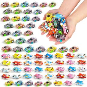 Vileafy 70 Mini Mini Cars and Planes for Kids من 4 إلى 8 سنوات ، وسحب المركبات التي تم تعيينها لجوائز الفصول الدراسية ، ولعب صندوق الكنوز بالجملة ، وحشو أكياس Goodie ، وجوائز الكرنفال ، وفضل حفلات عيد الميلاد