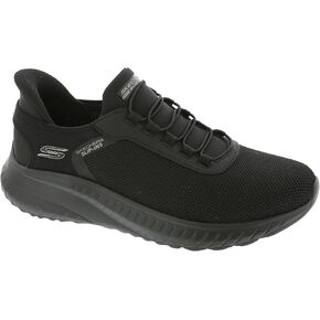 Skechers Men's Squad Chaos-Tough Walk Hands Free Slip-ins Sneaker, Black, 7