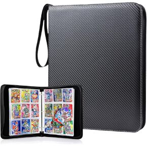 Trading Card Binder 9 Pocket,Double-Sided Pages for 900 Cards, PU Cover Collectible Trading Card Albums for Anime Cards,Game Cards,Sport Cards.
