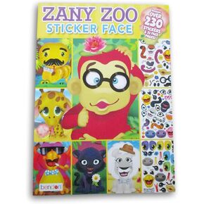 عمليات نشاط ملصق Zany Zoo Zoo - مع أكثر من 230 ملصقًا و 32 صفحة وجه