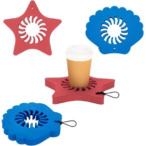 Wernnsai 4pcs حامل مشروب عائم لمشروب رغوة البليار