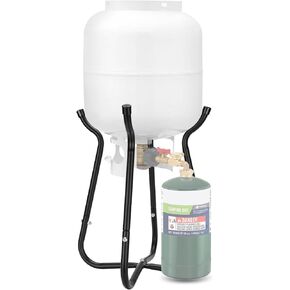 WADEO Propane Refill Adapter for 1lb Tank with Propane Cylinder Refill Stand, QCC1 Propane Adapter 20lb to 1lb Converter with Gauge and On-Off Control Valve for 1lb refillable Propane Cylinder
