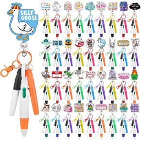 Geyoga 180 PCS Funny Nurse Bead Beens مجموعة تشمل مجموعة معرف الاسم القابلة للسحب حامل مقطع الكليف PROIND PEN DERALENT TIPLIGHENT