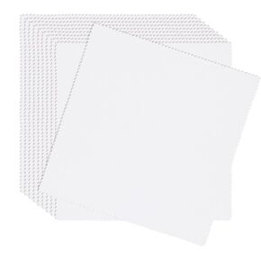 10 PCS تطريز النسيج مربعات ، 9.84 × 9.84in قبل القطن الأبيض القطن القماش Cross Stitch Fabrices Classic Aida الأقمشة المطرزة للملابس DIY ملابس الملابس
