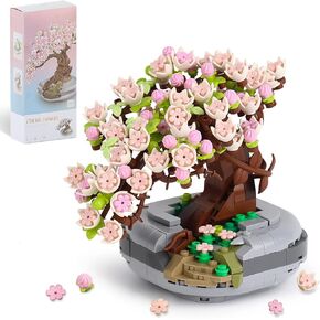 Mini Bricks Flowers Bonsai Model 426 PCS Mini Plust Flower Collection Building Building Toy (غير متوافق مع LEGO) (1661)