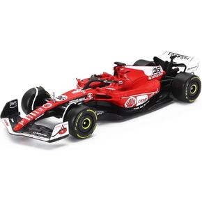 BBURAGO 1/43 - SF -23 لـ SCUDERIA FERRARI F1 Signature Die Cast Admods Display F1 GP Las Vegas Collection - #16 Charles Leclerc