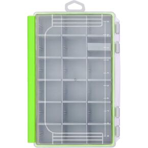 Aventik Fishing Tackle Box Waterproof Organizer with Removable Dividers Study Lure Storage Box and Terminal Tackle Storage 3600/3700 Tackle Trays (Yellow(2), 3600-10.75x7.13x1.8inch)