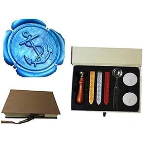 MNYR Fancy Hancors Wax Seal Seal Sealing Wax Sticks Jeleting Spoon Candle Gift Box مجموعة بطاقة دعوة زفاف