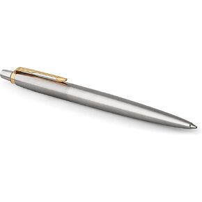 PARKER Gel Pen Jotter (Stainless Steel with Chrome Parts, Middle Writing tip with 0.7 mm, Gift Box).