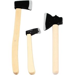 3 PCS 1/12 Miniature AX Dollhouse Decoration Accessories Model Miniature Decoration DIY Prosing Props