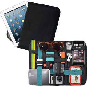 COCOON CPG46BKT 11 "GRID-IT! ® منظم ملحق مع جيب اللوح (الأسود/البط البري)