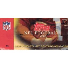 2003 Topps Factory Cards Cards Box غير المفتوح - كارسون بالمر ولاري جونسون الصاعد
