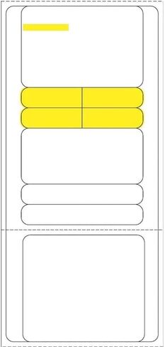 KOVOT Direct Thermal Prescription Labels 4" W x 8.5" L RX Labels | Pharmacy Grade with Scratch and UV Resistance | 250 Labels Per Roll (2000 Labels, C899) in Saudi Arabia