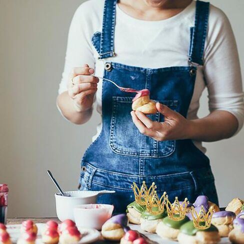 6 حزمة Mini Crown Cupcake Topcake Topcake Princess Crown Cupcake تختار التاج Zircon Women Lady Girl Birthday Bridal Wedding Royal Party Cupcake Decorations in Saudi Arabia