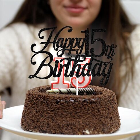 Black Glitter Happy 33 Birthday Cake Topper ، هتافات إلى 33 عامًا/المستوى 33 Unlocked/33 عامًا محبوبًا ومباركًا ومضحكًا ، مستلزمات حفلات عيد ميلاد 33 in Kuwait