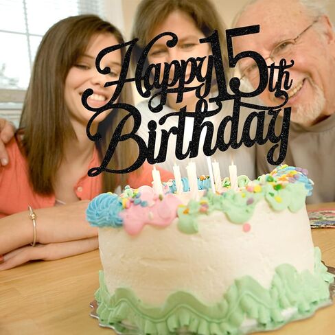Black Glitter Happy 33 Birthday Cake Topper ، هتافات إلى 33 عامًا/المستوى 33 Unlocked/33 عامًا محبوبًا ومباركًا ومضحكًا ، مستلزمات حفلات عيد ميلاد 33 in Kuwait