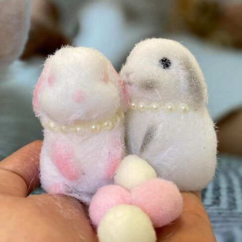 Handmade 2pcs Rabbit Taba Squeeze Toys, Cute Rabbit Stress Relieving Silicone Sensory Toy, Slow Rebound Chick Squeezing Toy, Party Birthday. in Kuwait