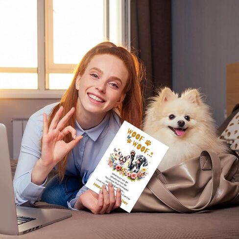 D4DREAM Mothers Day Card from Dog - 5.5x8 Funny Mother’s Day Card for Dog Mom Mothers Day Gift from Pets Bonus Mom with Envelope in Saudi Arabia