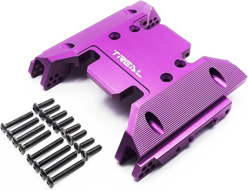 TREAL SCX6 Center Skid Plate Alu 7075 CNC Billet Machined for Axial SCX6 Upgrades Parts (Titanium) in Kuwait