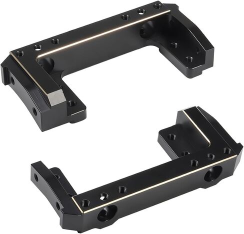 COOWOO RC Caster Blocks Upgrade Parts for 1/10 SCX10 II RC Trucks - Set of 2, Made of Brass, Precision CNC Machined, Enhanced Stability, Durability, and Steering Control in Saudi Arabia