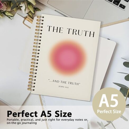 Christian Notebook for Women, Notebook for Bible, Jesus Is The Way Notebook Journal, Christian Art Gifts Journal, Christian Scripture John 14:6 Bible Hardcover Spiral Notebooks 5.5x8.3 in Kuwait