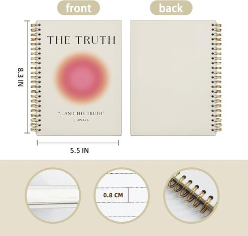 Christian Notebook for Women, Notebook for Bible, Jesus Is The Way Notebook Journal, Christian Art Gifts Journal, Christian Scripture John 14:6 Bible Hardcover Spiral Notebooks 5.5x8.3 in Kuwait