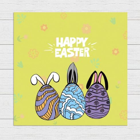 5 Easter Eggs Clear Stamps for Card Making Decoration and Scrapbooking Supplies ، Happy Easter Bessing Words شفافة ختم مطاطية لختمات الورق الألبوم المصنفة in Saudi Arabia