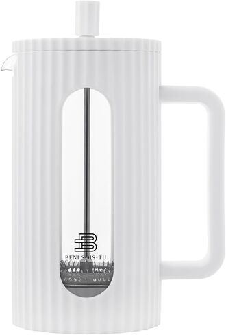 French Press Coffee Maker, 34 oz, Heat Resistant Borosilicate Glass, 4-level Filtration in Saudi Arabia