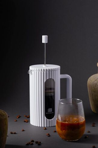 French Press Coffee Maker, 34 oz, Heat Resistant Borosilicate Glass, 4-level Filtration in Saudi Arabia