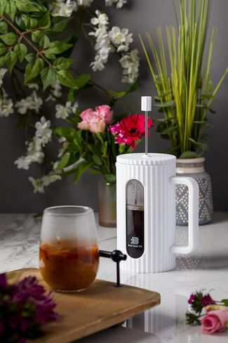 French Press Coffee Maker, 34 oz, Heat Resistant Borosilicate Glass, 4-level Filtration in Saudi Arabia