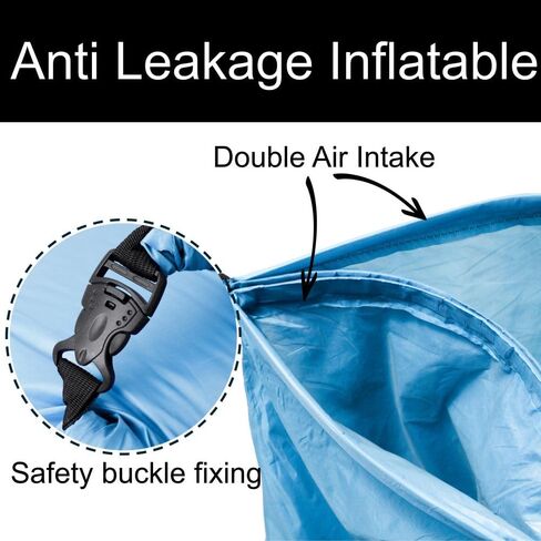 King Mills Inflatable Couch, Anti Leakage Inflatable Couch for Camping, Ideal as Portable Air Couch, Inflatable Chair for Kids, Inflatable Beach Chair for Kids and Teens, Grey in Saudi Arabia