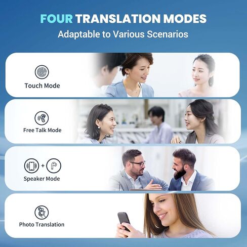 AI Translator Earbuds Translation Earbuds Real-Time 98% Accuracy 0.5s Response |Lifetime Free Offline Translation(8 Languages) & Online Translation(144 Languages)|(AF56 Beige Offline) in Kuwait