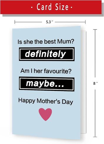 Funny First Mothers Day Card for New Mom Wife Best Friend Bestie Sister Aunt Niece, Humorous Happy 1st Mother's Day Card Gift from Husband Baby, New Mom Gift in Kuwait