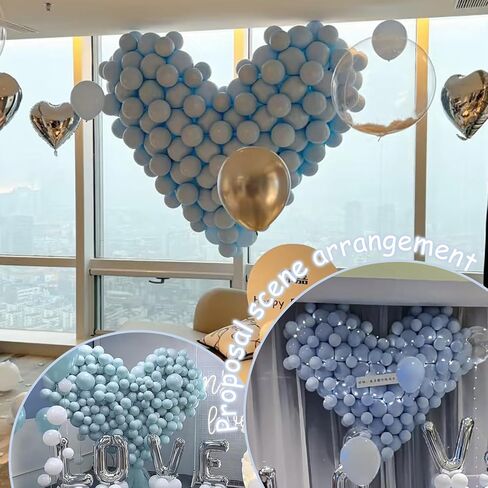 300 Pcs Balloons.Heart Shape Balloon Decoration Kit, DIY Party Decor for Birthday, Proposal, Holiday, Includes Tail Balloons (pink) in Saudi Arabia