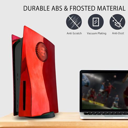 DOBEWINGDELOU Faceplate for PS5 Pro Disc Edition with Cooling Vent and Dust Filter, Face Plate Console Accessories Cover ABS Dustproof Replacement Side Shell Case Black in Kuwait