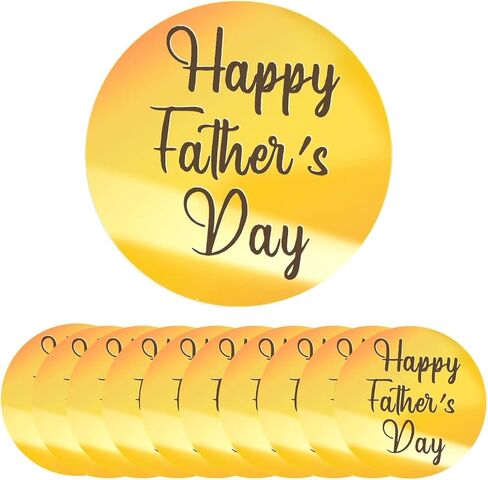 Crethinkaty 10 Pieces Happy Mother's Day Acrylic Cupcake Toppers Round Mirror Engraved Cake Topper Cupcake Decorations for Mother's Day (Rose Gold) in Saudi Arabia