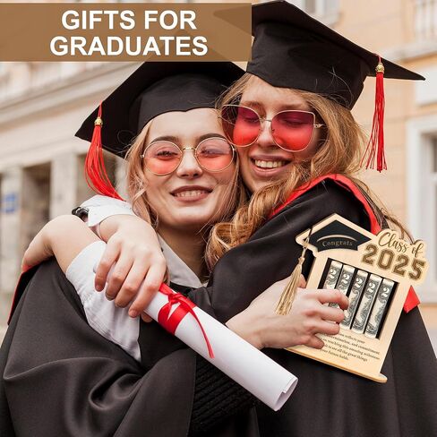 Graduation Money Holder 2025 - Unique College Graduation Gifts Ideas - Girls, Boys Graduation Gifts 2025, Bruh Money Holder for Cash, Senior College, University Graduates Presents for Students (Wood) in Kuwait