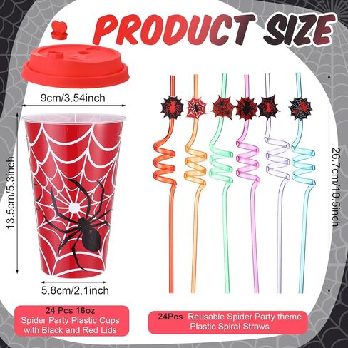 Maxcheck 24 Sets 16 oz Unicorn Cups Birthday Party Favors with Colorful Lids and Straws for Birthday Decorations Rainbow Plastic Cups Reusable Plastic Straws for Party in Saudi Arabia