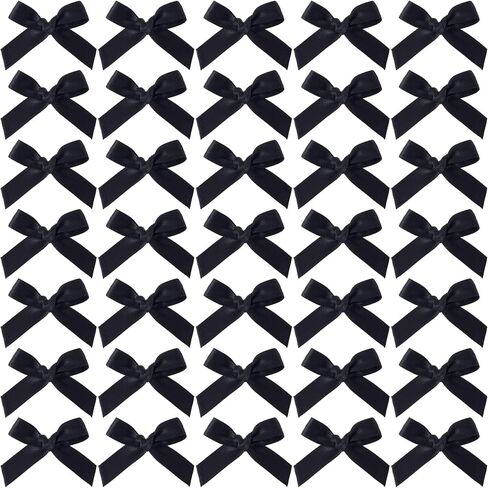 35pcs أقواس الشريط الوردي المصغرة ، القوس الصغير الساتان ، إكسسوارات خياطة ناعمة لينة للزهور لتفتت عيد ميلاد عيد ميلاد الزهور in Kuwait