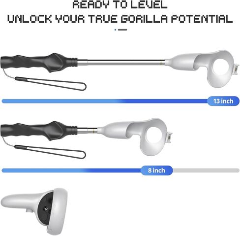 Extensible Long Arms for Gorilla Tag VR Accessories for Meta Quest 3S Controller Arm Extender Sticks for Quest 3 Handle Attachments (Quest 3/3S) in Saudi Arabia